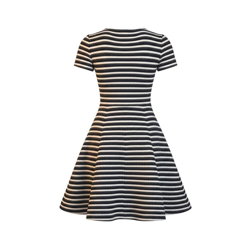 THEORY Albita Guarda Dress Size 2 Navy White Stripe Swiftie Old Money Knit $315 - Picture 3 of 8